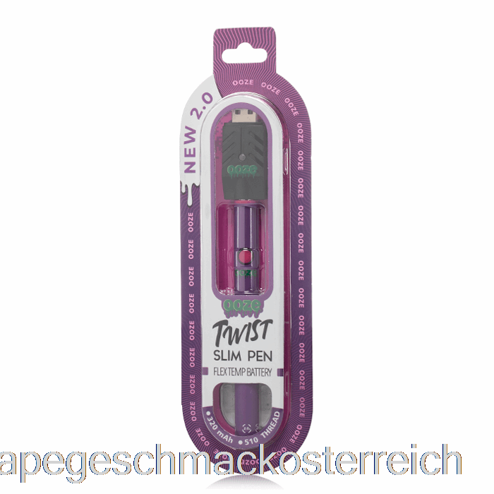 Ooze Slim Twist Pen 2.0 Flex-Temp-Akku Ultra Purple Vape-Geschmack
